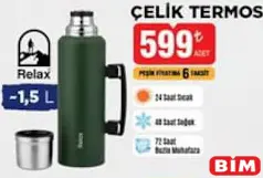 RELAX ÇELİK TERMOS 1,5 L